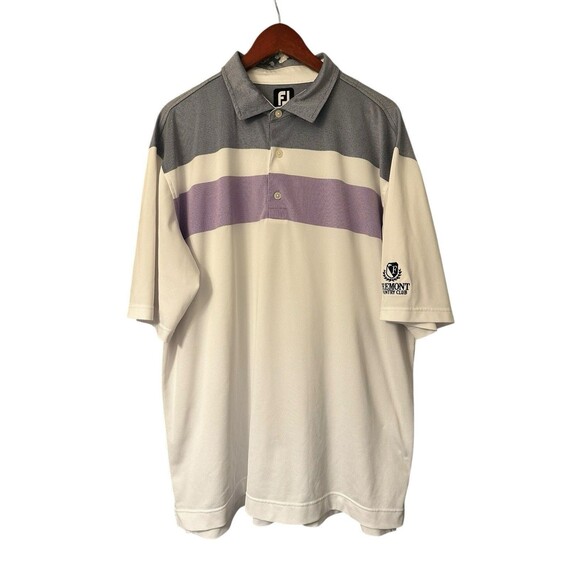 FootJoy Other - FootJoy Men's Lavender & Blue Banded Short Sleeve Performance Polo Size XL $99